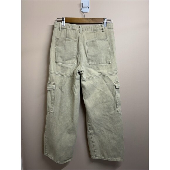 Pacsun Cargo Pants Womens Size Small 29x27 Wide Leg Baggy Taupe Skater Y2K - Picture 3 of 8